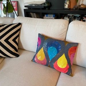 Jonathan Adler Nico Metallic Drops Pillow